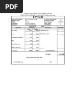 Govt Salary Slip Format | PDF