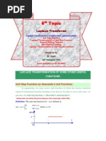 6 6 6 6 Topic Topic Topic Topic: Laplace Transforms Laplace Transforms Laplace Transforms Laplace Transforms