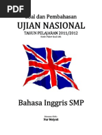 Pembahasan Soal UN Bahasa Inggris SMP 2012 (Paket Soal A86) PDF