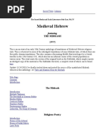 Download Medieval Hebrew - The Midrash Rabba by justordinary SN15740952 doc pdf