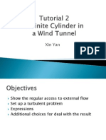 A Finite Cylinder in a Wind Tunnel