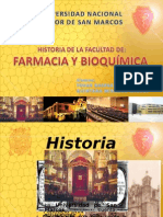 Historia de La Facultad de Farmacia y Bioquimica