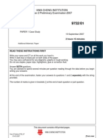 HCI 2007 Prelim H2 P1 Qn Paper