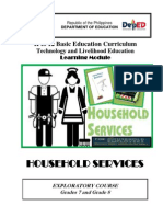 k to 12 Household Services Learning Module