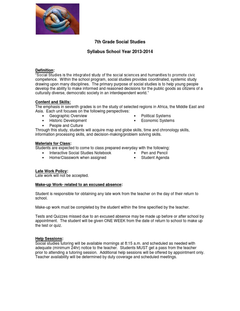 2nd Grade Syllabus Ss