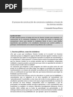 El Proceso de Construcción de Conciencia Ciudadana A Través de Las Ciencias Sociales - L Piscoya