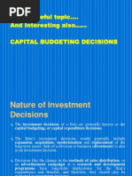 Capital Budgeting