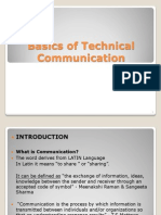 Basics of Technical Communication