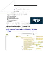 Enfoques Teóricos Del Currículum