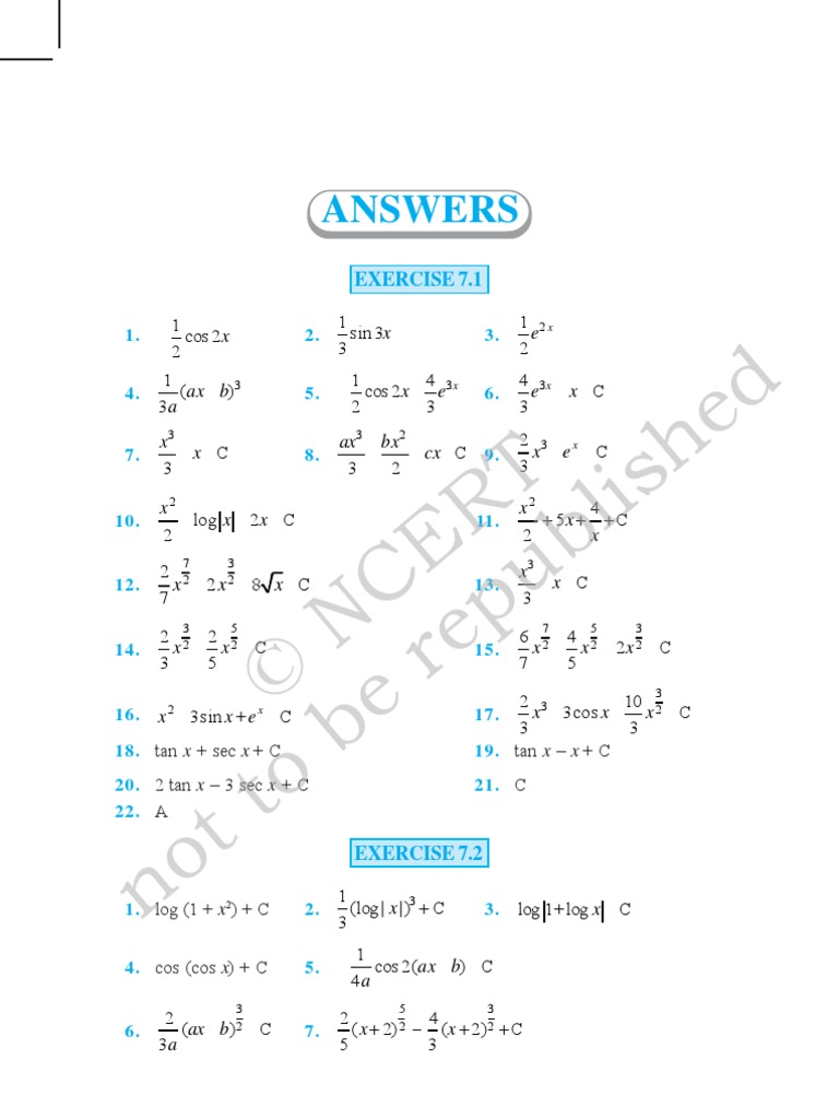 Integral e^5log x - e^4log x / e^3log x - e^2log x NCERT Integral  Miscellaneous question 8 
