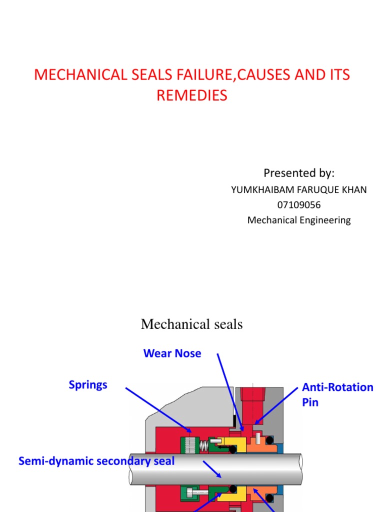 Mechanical Seals Failure,Causes and Its Remedies Bearing (Mechanical