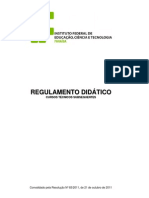 Regulamento Didatico - Subsequente - Resolucao No 83.2011 REITORIA