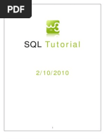 W3 SQL Tutorial