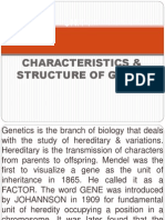 Unit-I: Characteristics & Structure of Genes