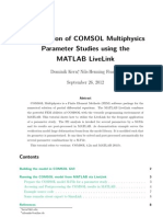 COMSOL MAtlab Livelink