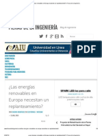 ¿Las Energías Renovables en Europa Necesitan Un Replanteamiento - Fieras de La Ingeniería