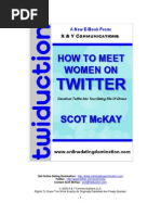 Download Twiduction How To Meet Women On Twitter by Scot McKay by Scot McKay SN15750715 doc pdf