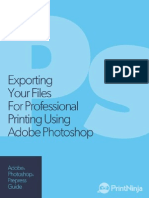 Adobe Photoshop Prepress and File Export As PDF Guide