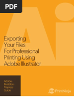 Adobe Illustrator Prepress and File Export As PDF Guide