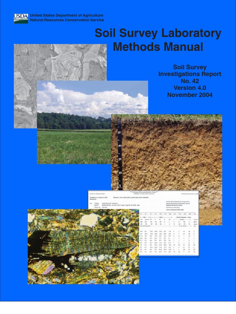 Soil Survey Lab Methods Manual 2004 USDA Ph Chemistry