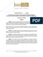 Proyecto de Ley 040-2013 / Subsidio familiar Fuerza Pública