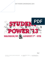 National Student Power Convergence - 2013 Program Guide