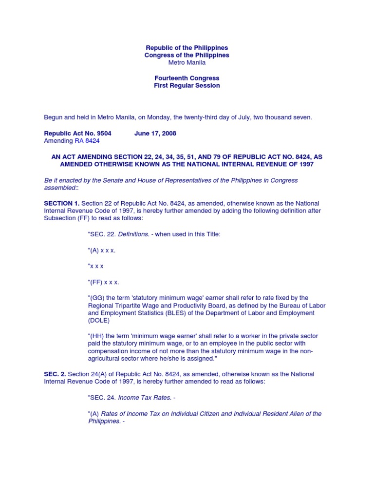 Ra 9504 | PDF