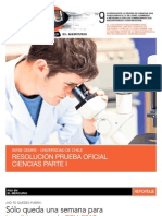 Resolución Prueba Oficial Ciencias Parte I: Serie Demre - Universidad de Chile