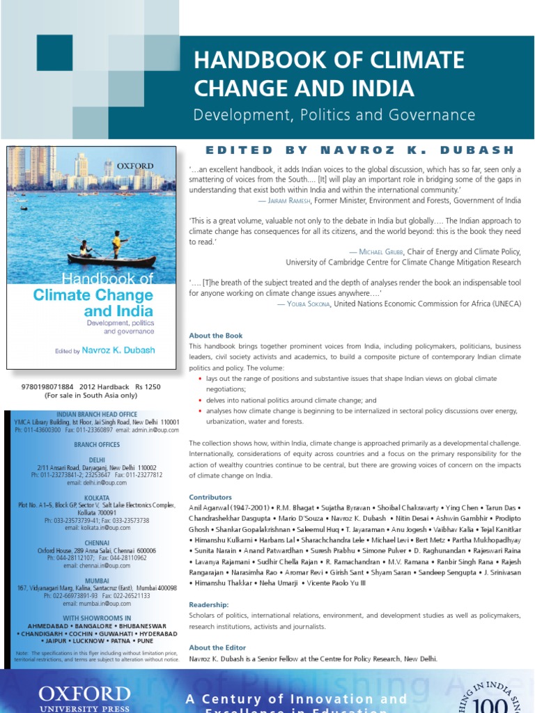 Handbook of Climate Change and India OUP | PDF