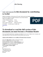 Get Free Access To This Document by Contributing To Scribd: NTN Handbook of Roller Bearing