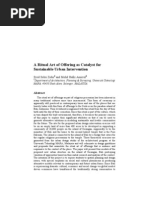 Download The Ritual Art of Offering as Catalyst for Sustainable Urban Intervention by Hafiz Amirrol SN15760848 doc pdf