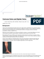 Varicose Veins and Spider Veins: Background