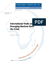 International Trade and Emerging Markets Since The Crisis: Occasional Paper No 81