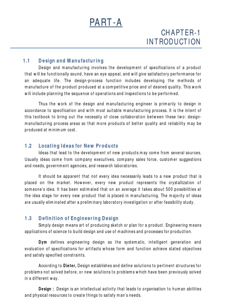 Design and Manufacturing Fundamentals | PDF | Design | Market Analysis
