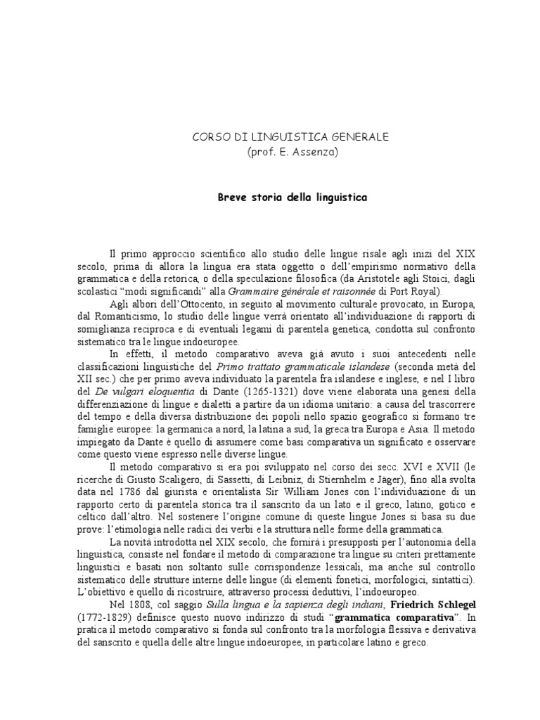 La Linguistica Modernah Robinsriassunto