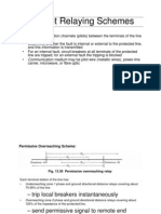 (C) Pilot Relaying Schemes: Communication Medium May Be Pilot Wire (Metallic Wires), Power-Line