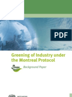 Greening of Industry Under The Montreal Protocol