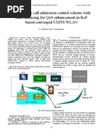 An Adaptive Call Admission Control Scheme With Load Balancing For Qos Enhancement in Rof Based Converged Umts/Wlan