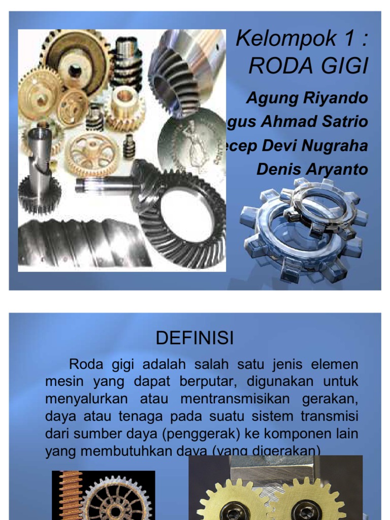 Roda Gigi | PDF | Teknologi & Rekayasa