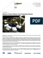 Multiple Product Robotic Case Palletizing Solution: For Additional Information, Please Contact