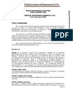 Decreto Departamental 005