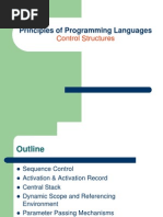 Principles of Programming Languages: Control Structures