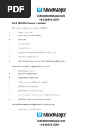 SAP JBOSS Course Content: Overview of Java Enterprise Edition