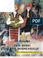FATA BABEI SI FATA MOSNEAGULUI - Ion Creanga (Ilustratii de Stefan Nastac, 1982)