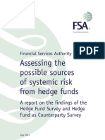 Assessing The Possible Sources of Systemic Risk From Hedge Funds - July 2011 - (FSA) PDF