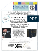 Rabbi Hartman Flyer