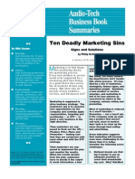 Ten Deadly Marketing Sins: Signs and Solutions