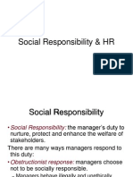 HR's Role in Social Responsibility & CSR Initiatives