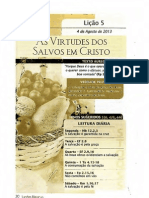 As Virtudes Dos Salvos Em Cristo=38.o