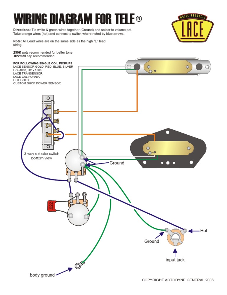 Telecaster Wiring Diagram | PDF